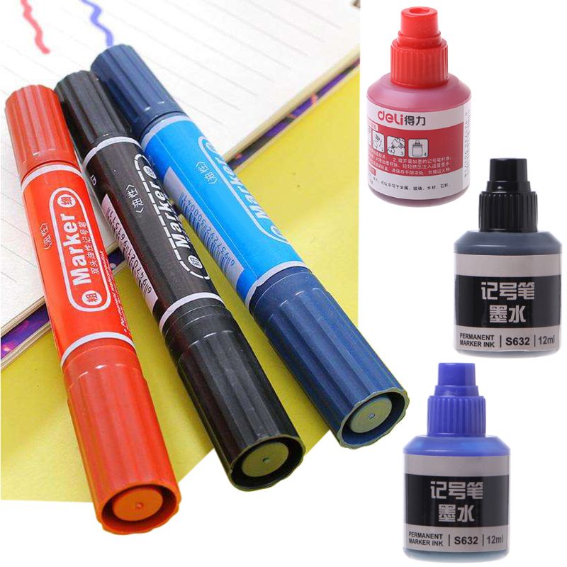 12ml Waterproof Instantly Dry Graffiti Paint Pen Oil Ink Refill For Marker Pens