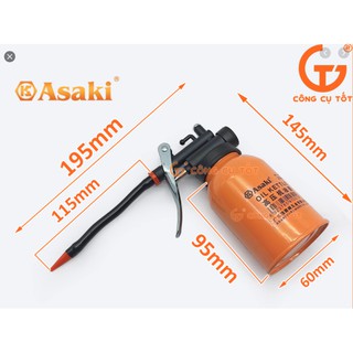 Bình châm nhớt kim loại ống dẻo Asaki AK-1051