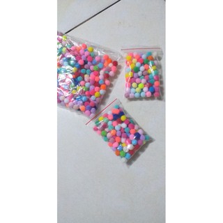 hạt pom pom trộn màu đủ size