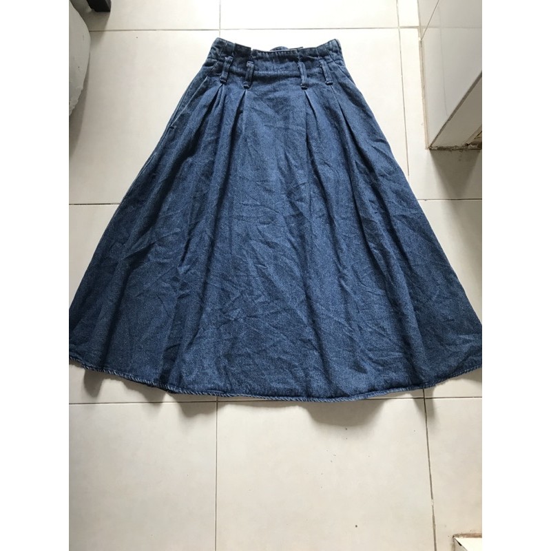 [Siêu phẩm ] Váy jean dài GU Nhật siêu đẹp 💐