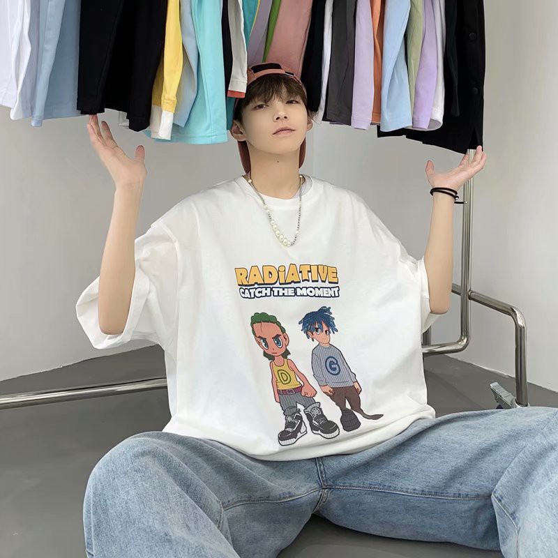 Áo Thun Tay Ngắn In Hình Anime Thời Trang Unisex