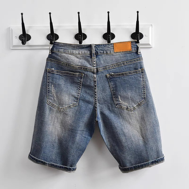 Quần Short Jean Nam Đẹp Chất Bò Co Giãn Cao Cấp, Quần Ngố rách Mẫu Mới Phong Cách Hàn Quốc Q247 | BigBuy360 - bigbuy360.vn