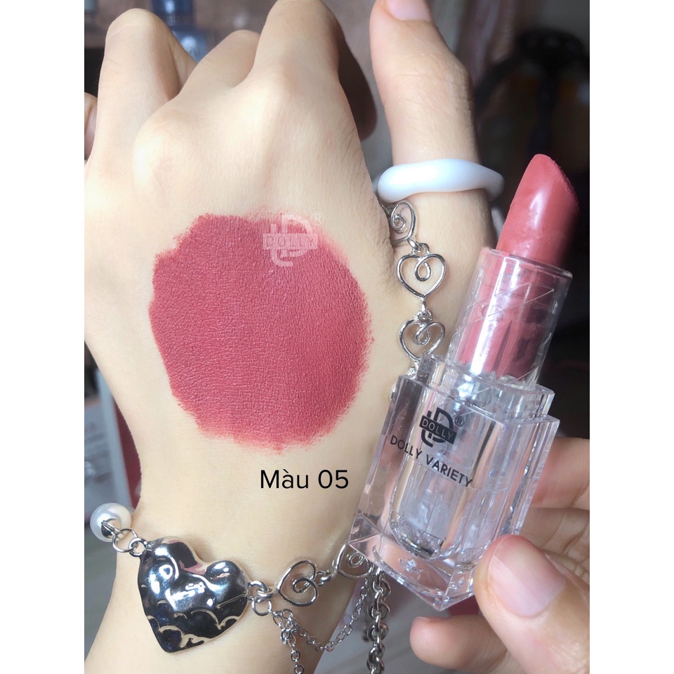 Son Sáp, Thỏi Dolly Không Chì Màu hồng nâu khô