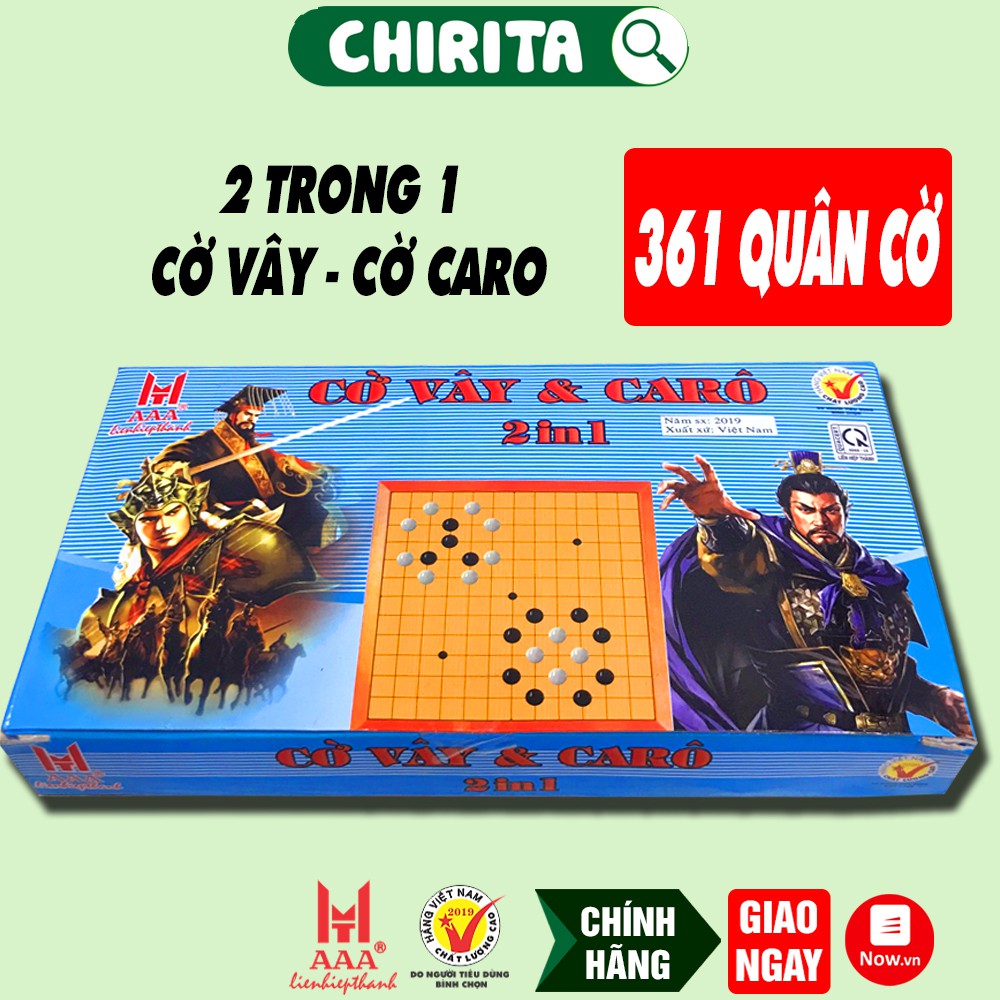 Cờ Vây + Cờ Caro Cao Cấp - Bộ Cờ 2 Trong 1 Chính Hãng LIÊN HIỆP THÀNH - Đồ Chơi Trẻ Em Chirita