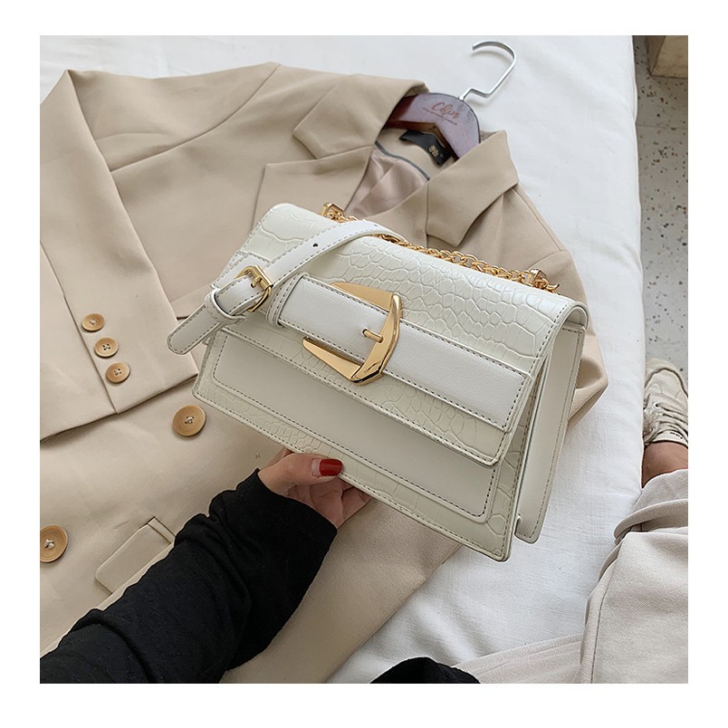 Túi Đeo Chéo Nữ, Túi Đeo Vai Da Sần Khóa Bấm Tiện Dụng Size  21 x 14 x 7 cm Haanhshp - HA125