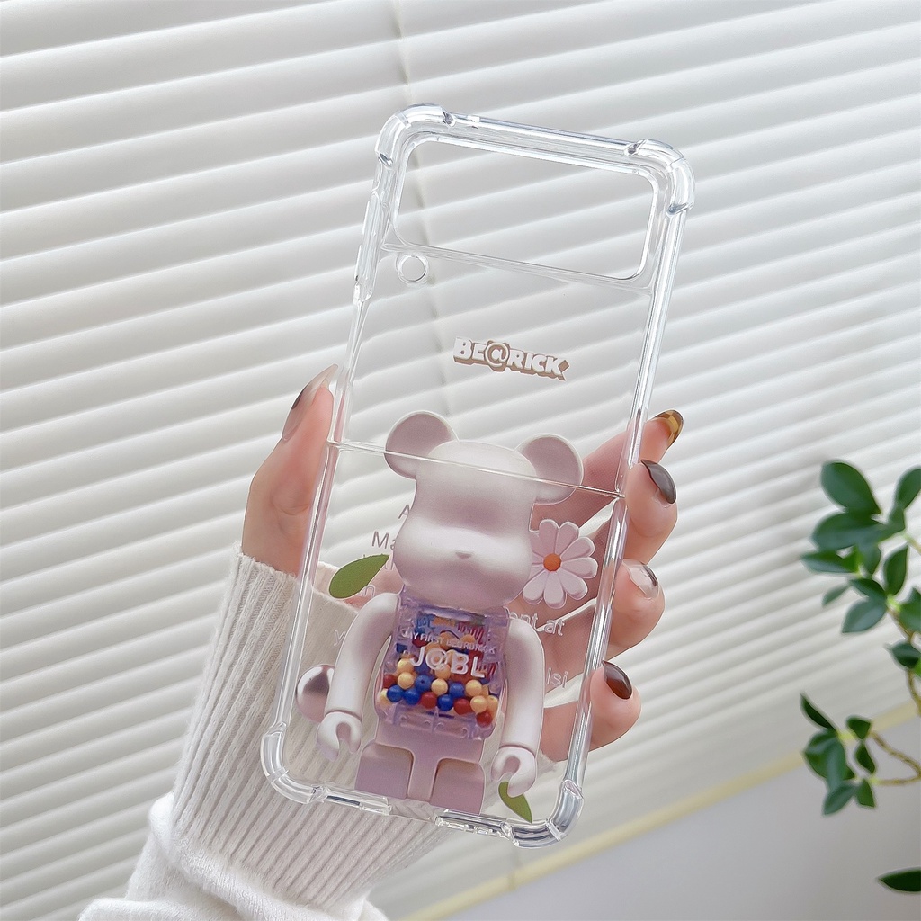 Ốp Điện Thoại tpu Mềm Trong Suốt Chống Sốc In Hình Hoạt Hình Dễ Thương Cho Samsung Galaxy Z Flip 3 5G