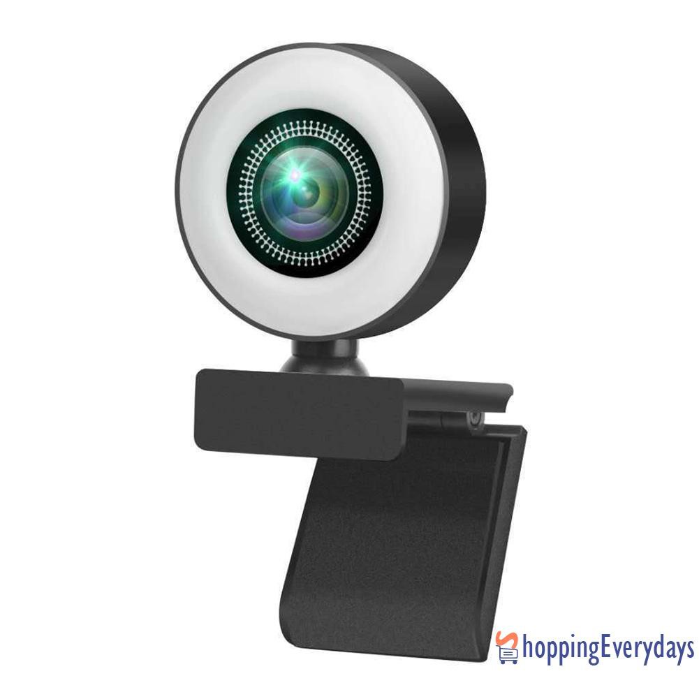 【sv】 1080P HD USB Webcam Web Camera with Ring Light Microphone for PC Live Video | WebRaoVat - webraovat.net.vn