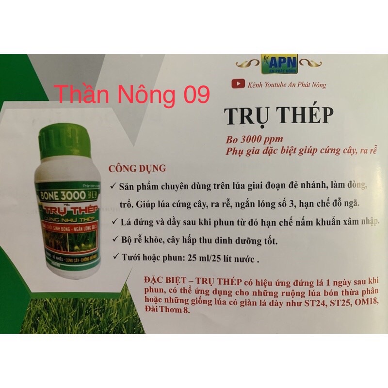 Trụ thép 3000ppm giúp cứng cây ra rể 250ml