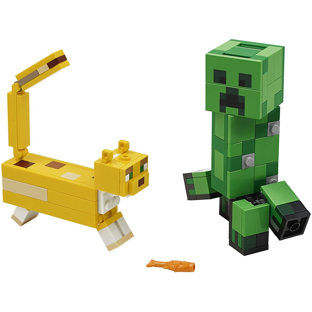 Đồ chơi LEGO MINECRAFT - Sinh Vật Creeper Khổng Lồ Và Mèo Ocelot - Mã SP 21156