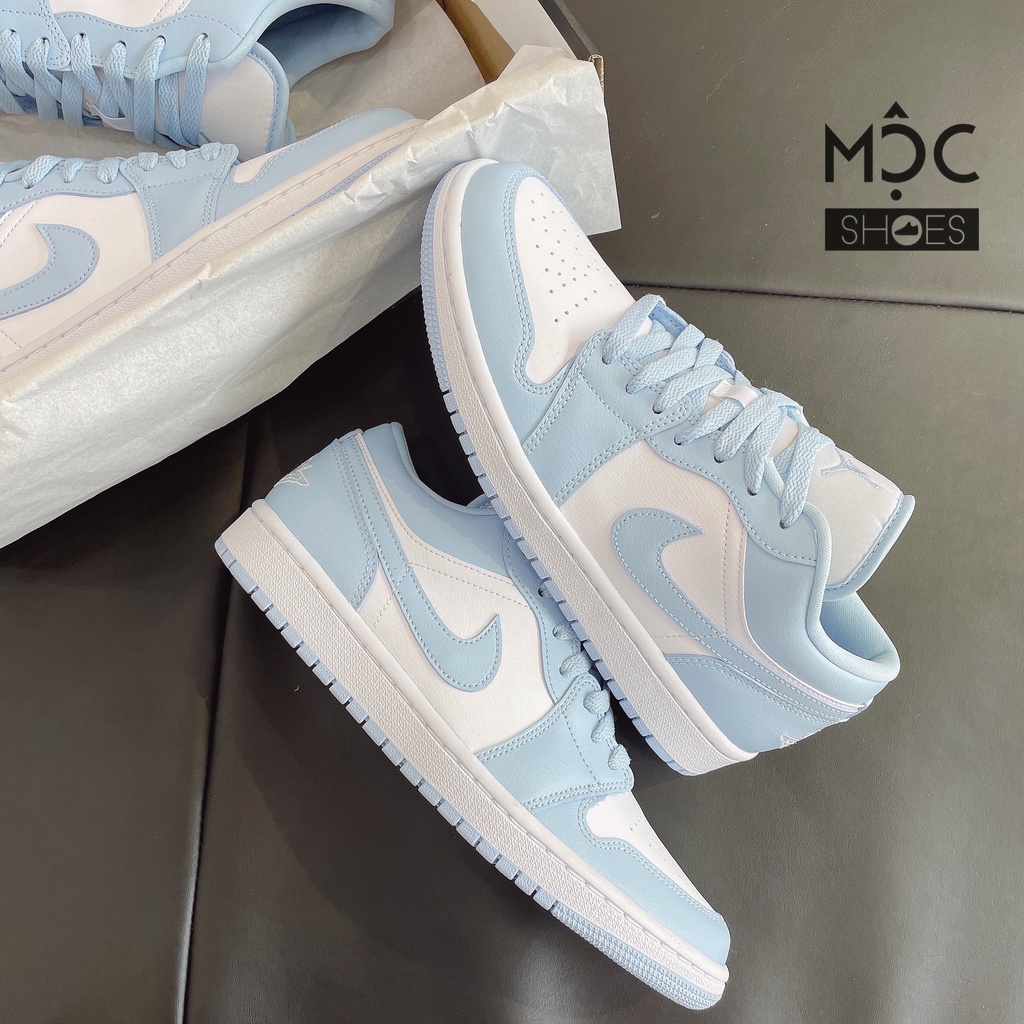 [CHÍNH HÃNG] Giày thể thao Sneaker NIKE Air Jordan 1 Low màu Aluminum Xanh Dương - Code: DC0774 141