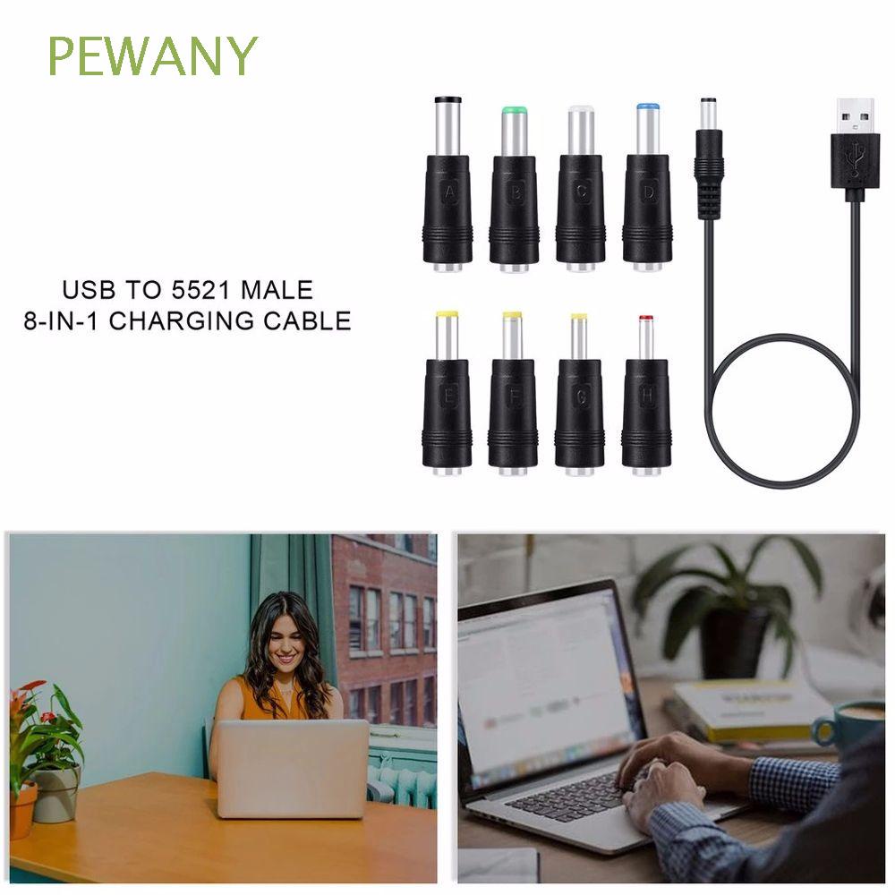 Dây Cáp Sạc Chuyển Đổi Cổng Usb Sang 5521 Dc 8 Trong 1 Đa Năng Chất Lượng Cao