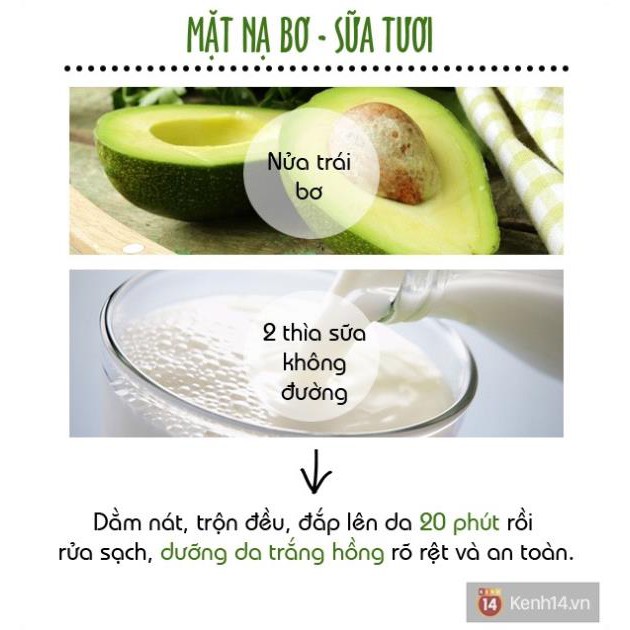 Bột Quả Bơ Sữa Handmade - Dưỡng Ẩm