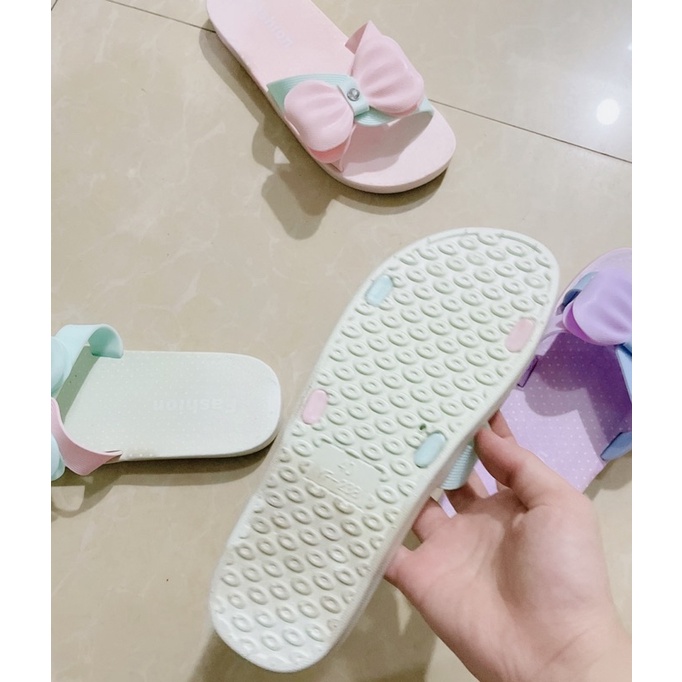 dép nữ quai chéo nơ siêu dễ thương cho phái nữ