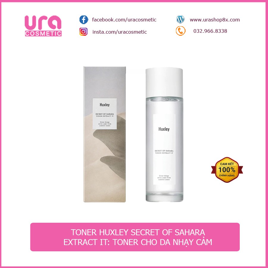 Toner Extract It Huxley: Dịu nhẹ ở mức thượng thừa