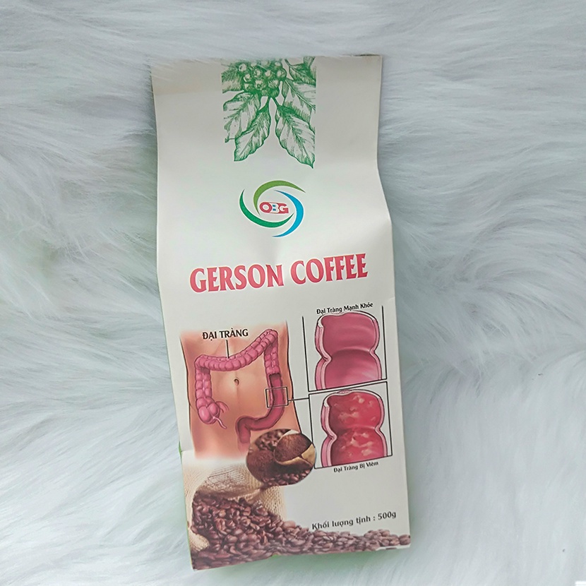 Cà phê thải độc Gerson dạng túi lọc ( 1 gói 0.5kg - 45 túi lọc cho 45 lần sử dụng)