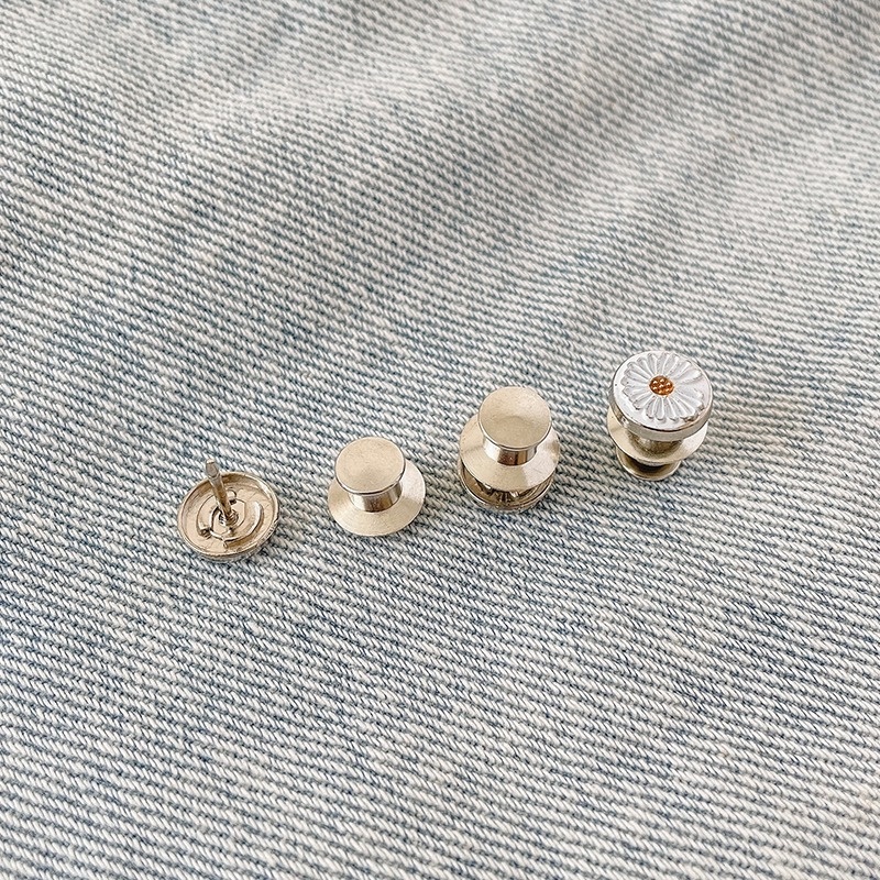 Khóa thắt lưng hình hoa cúc nhỏ dễ điều chỉnh thời trang Hàn Quốc