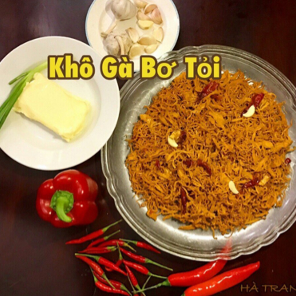 [ COMBO 2 TRONG 1 ] 500Gr Khô gà lá chanh + 500Gr Khô gà bơ tỏi ( Giòn ngon – Đậm vị ) | Yotafood