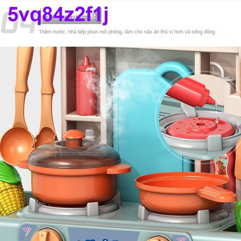 Bộ đồ chơi trẻ em nhà bếp Play house lớn bé trai và gái mô phỏng nấu ăn có thể được tưới nước cho [Gửi vào ngày