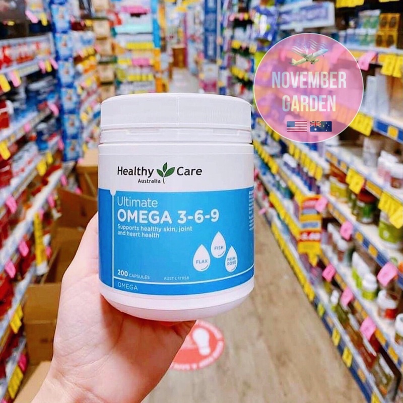 Viên uống Healthy Care Ultimate Omega 3 6 9 Úc 200 viên
