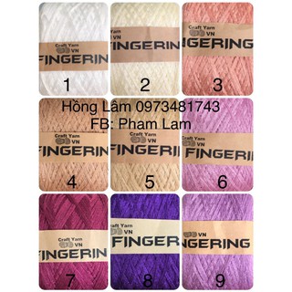 Sợi FINGERING Móc Áo, Bikini, Váy...