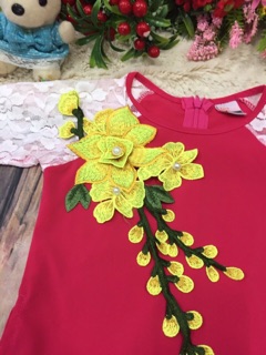 Set áo dài cách tân mẹ và bé
