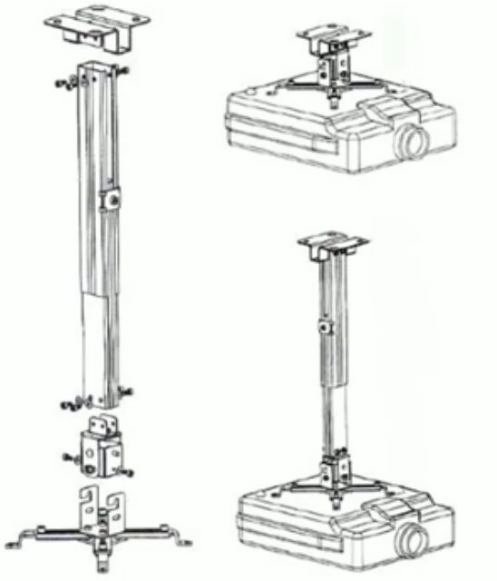 Khung treo máy chiếu 120cm