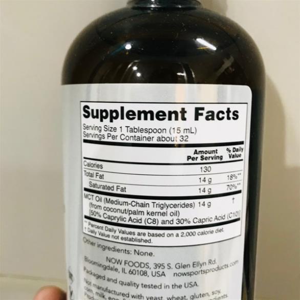 Now Mct Oil Đốt Mỡ An Toàn Từ Thiên Nhiên Dành Cho Người Chơi Thể Thao Now MCT Oil