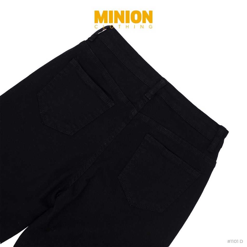 Quần culottes jeans dáng lửng Minion Clothing, lưng cạp cao, phong cách Ulzzang Streetwear Q1101