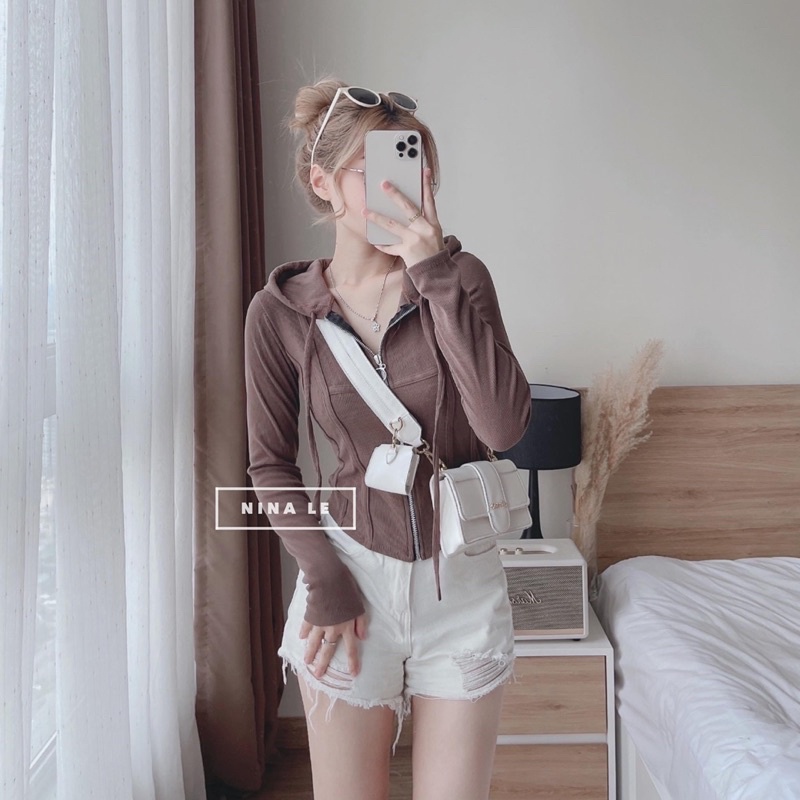 [ 𝐅𝐑𝐄𝐄 𝐒𝐇𝐈𝐏 ] ÁO KHOÁC BODY SIÊU TÔN DÁNG . CHẤT LIỆU TĂM ZIP LOẠI 1