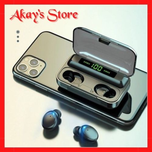 Tai Nghe Bluetooth 5.1 Amoi F9 Akay’s Store Bản Quốc Tế Cao Cấp, Cảm Biến Vân Tay, Kiêm Sạc Dự Phòng, hàng chính hãng.