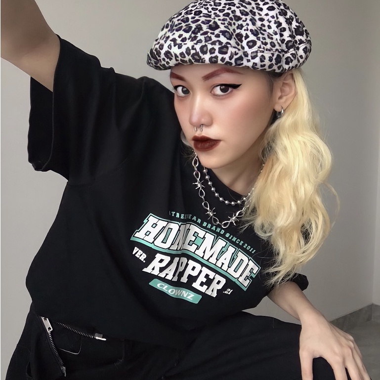 Áo thun tay lỡ local brand Clownz Homemade Rapper phông cổ tròn form rộng cotton unisex nam nữ