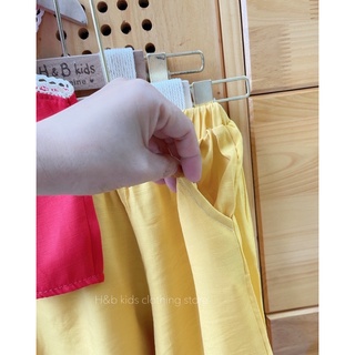 Xả Set đũi lạnh 2s dải cúc bé gái