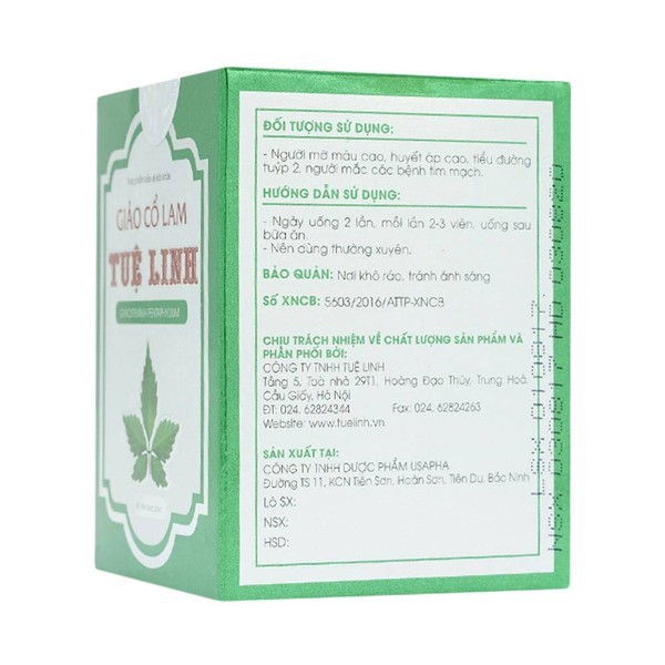 Viên uống Giảo Cổ Lam Tuệ Linh (Lọ 60 viên) - Giúp ổn định đường huyết - cvspharmacy