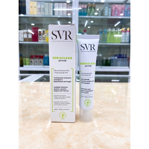 Kem Dưỡng SVR Làm Giảm Mụn &amp; Giúp Loại Bỏ Dầu Cho Da 40ml Sebiaclear Active