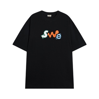 SWE - Áo thun tay lỡ nam nữ form vừa vặn BRAND TEE chính hãng, cotton thoáng mát, in hình