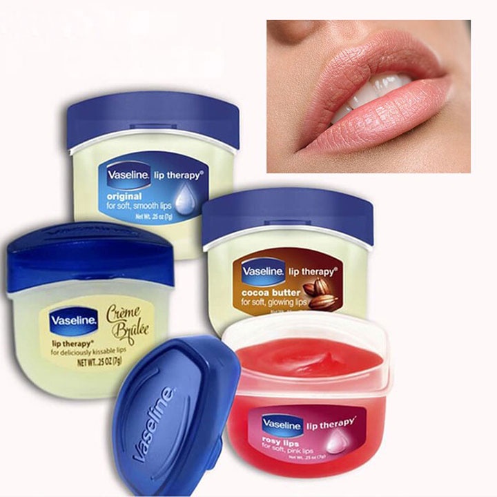 Dưỡng môi Vaseline Lip Therapy Mini 7g và Original Stick 4.8g