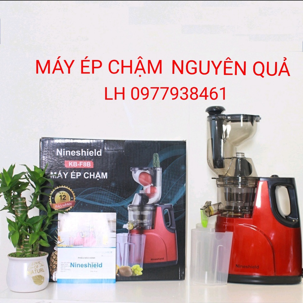 Máy ép trái cây Nineshield KB-F8B KBF8 ép nguyên quả, Máy ép chậm hoa quả mini cầm tay đa năng tiện lợi