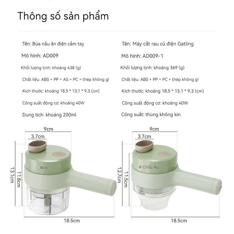 MÁY BĂM RAU CỦ QUẢ,TỎI KHÔNG DÂY SẠC USB