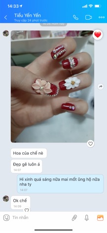 Hoa bột móng nail(kiểu NN sĩ ib sĩ tặng nơ bột)’.