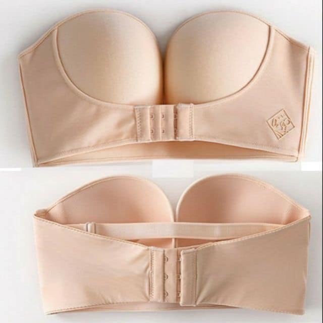 Áo lót nữ, áo ngực quây không dây chống tụt cài khuy trước nâng ngực tạo khe sexy K14
