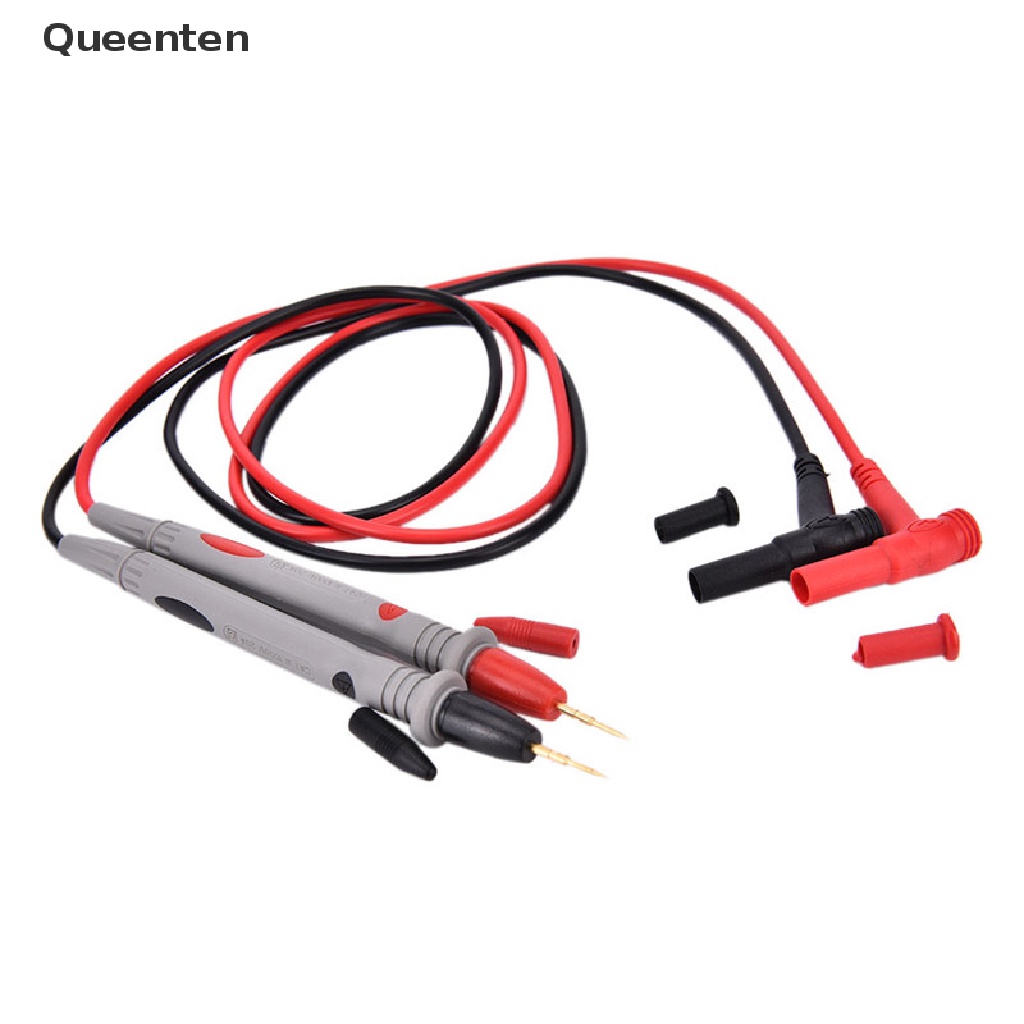 Queenten 2pcs Hot Universal Digital Multimeter Multi Meter Test Lead Probe Wire Pen Cable QT