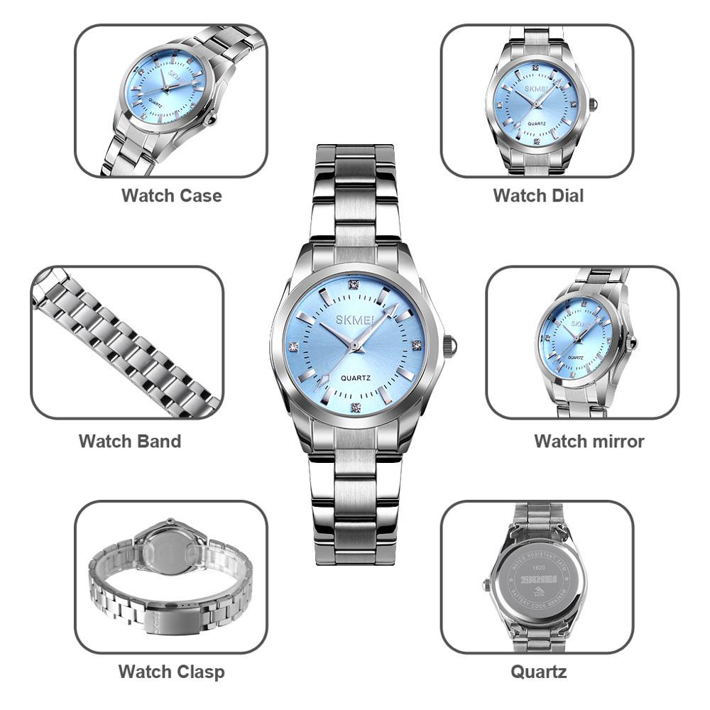 Đồng Hồ Quartz Nữ Chống Thấm Nước Thanh Lịch SKMEI 1620