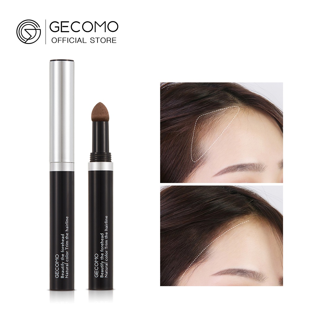 Gecomo Bột Kiểm Soát Đường Chân Tóc Bút Bóng Tóc Trim Viền Đường Chân Tóc Du Lịch 3 Màu 80g