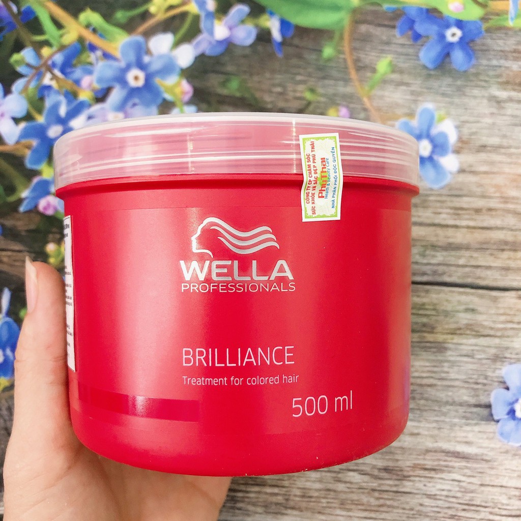 Hấp dầu chăm sóc tóc nhuộm WELLA BRILLIANCE 500ml