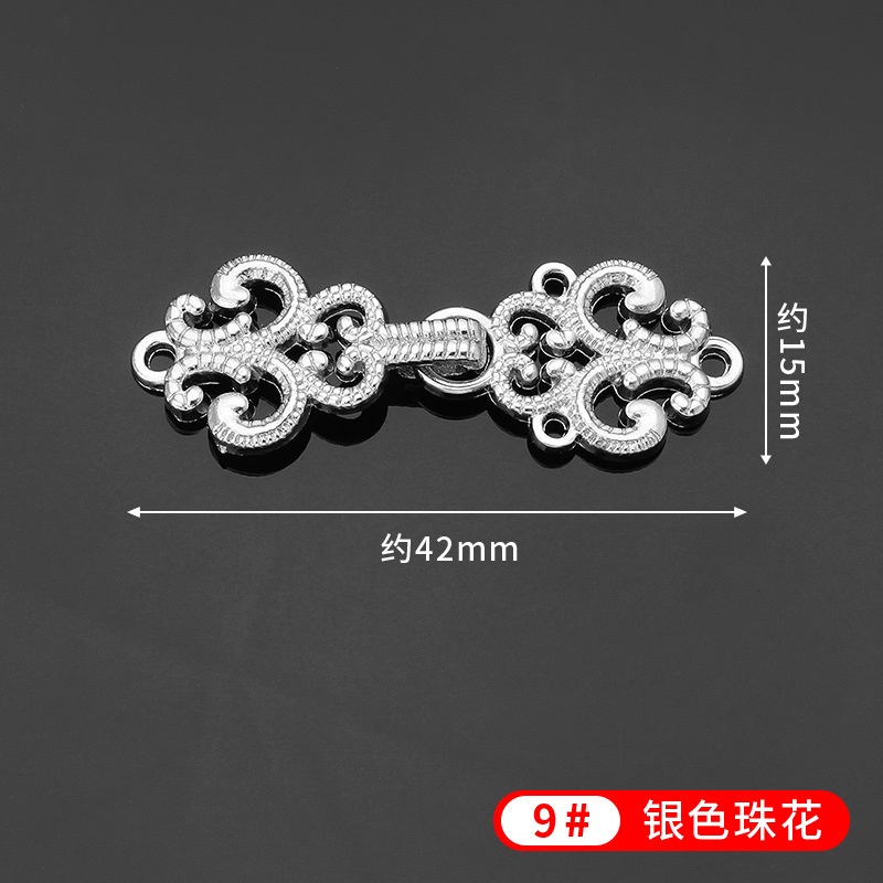 Bộ Nút Khóa Thắt Lưng Bằng Kim Loại Hình Đĩa Phong Cách Hanfu Zi-Mother Cổ Điển Tự Làm