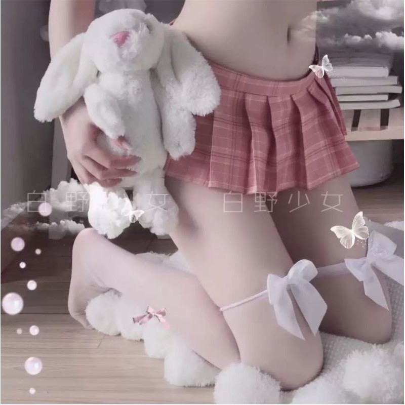 T05 tất đùi vớ đùi nữ kẻm nơ chất thun co dãn sexy gợi cảm clip thật