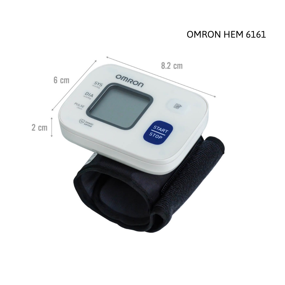 Máy đo huyết áp Omron điện tử cổ tay cao cấp HEM-6161 chính hãng - Thiết bị y tế gia đình Medifa