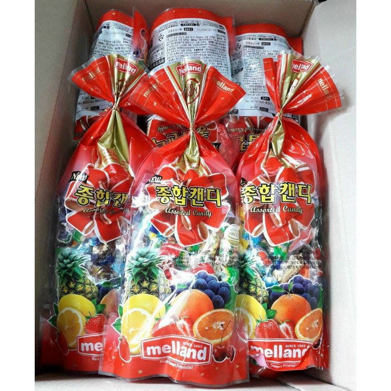 Kẹo mix hoa quả Melland  Hàn quốc (500gr)