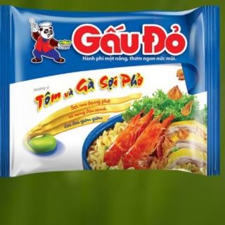 01 THÙNG MÌ GẤU ĐỎ TÔM GÀ SỢI PHỞ 30 GÓI (Freeship) hao hao