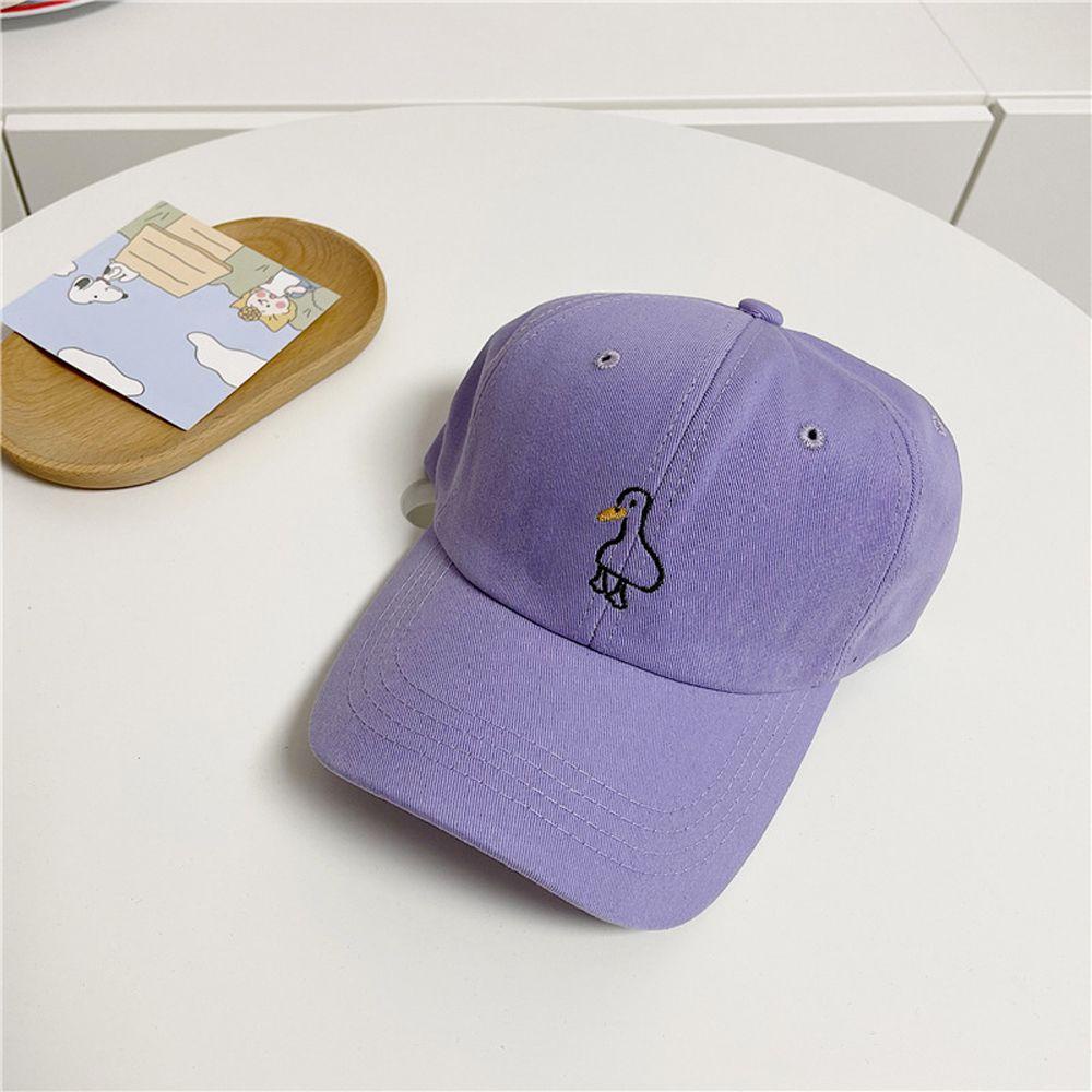 MXGOODS Mũ Lưỡi Trai Vải Cotton Thêu Hoạt Hình Kiểu Hip-Hop Hàn Quốc Cá Tính